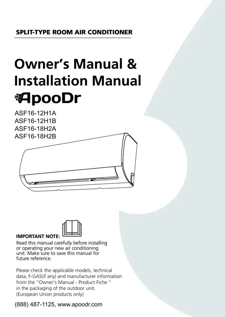 ApooDr Owner’s Manual & Installation Manual